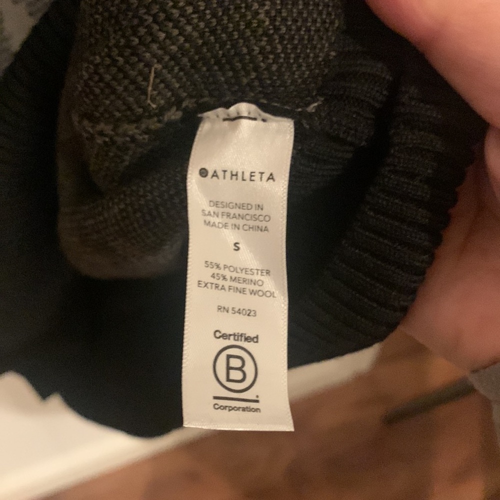 Athleta Jacquard Merino Wool Blend Pullover Sweater. Size S‎ - Picture 6 of 11